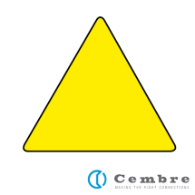 MG-SIGNS-VY 990700N 50mm yellow warning triangle